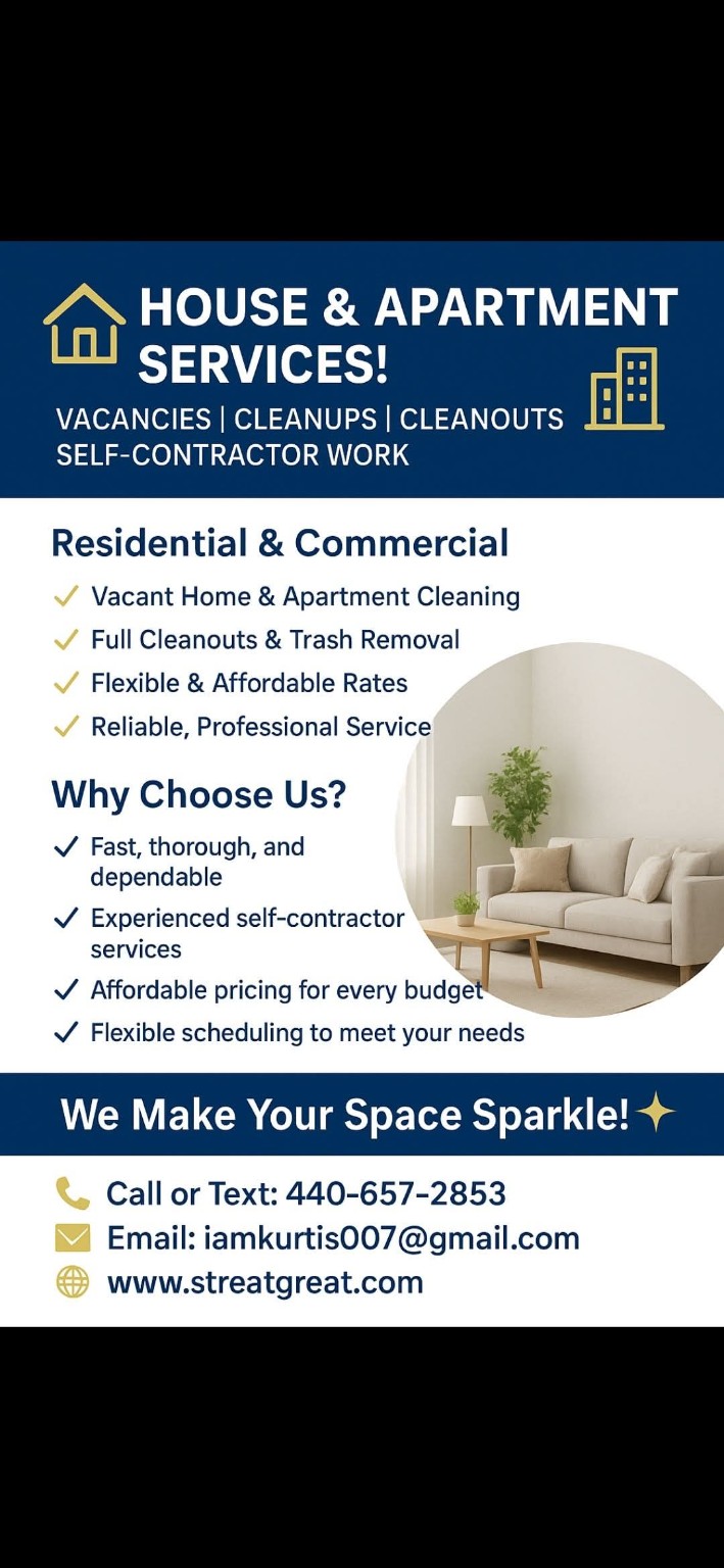 Straight Great cleaning and property service image